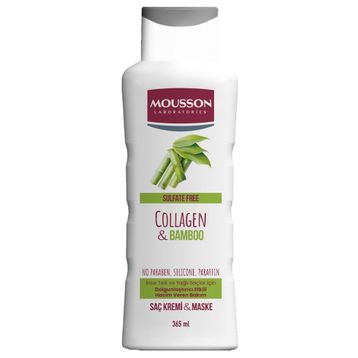 Mousson Kolajen & Bambu içeren Yoğunlaştırıcı Hacim Veren Sülfatsız 365 ml Saç Bakım Krem and Maskesi