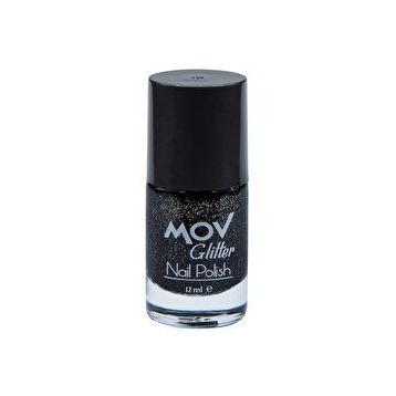 MOV Glitter No:03 siyah Oje