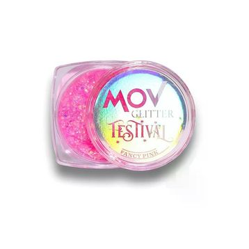 MOV No:08 Fancy Pink Glitter Krem