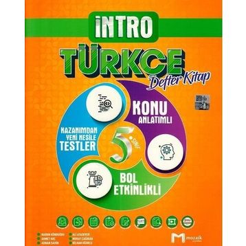 Mozaik Yayınları 5. Sınıf Türkçe İntro Defter Kitap