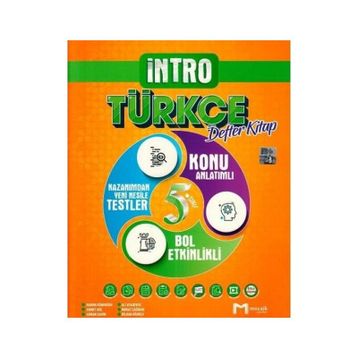 Mozaik Yayınları 5. Sınıf Türkçe İntro Defter Kitap