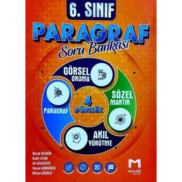 Mozaik Yayınları 6. Sınıf Paragraf Soru Bankası