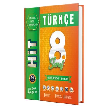 Mozaik Yayınları - 8. Sınıf Türkçe Hit 40'lı Deneme