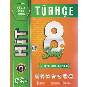 Mozaik Yayınları - 8. Sınıf Türkçe Hit 40'lı Deneme