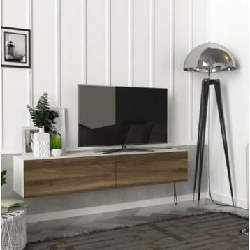 Mozide Loft Beyaz Meşe Tv Ünitesi