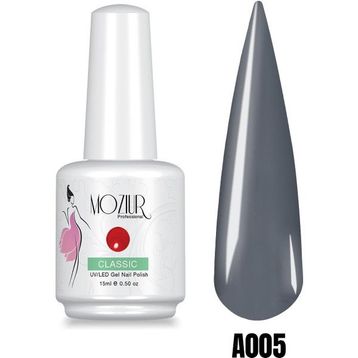 Mozıur A005 Gri Uv Led Kalıcı 15 ml Oje