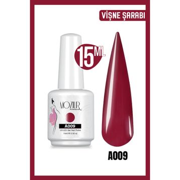 Mozıur A009 Kırmızı Uv Led Kalıcı 15 ml Oje