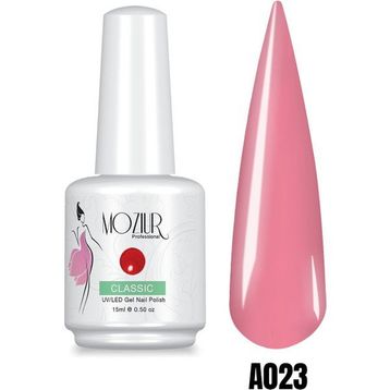 Mozıur A023 Pembe Uv Led Kalıcı 15 ml Oje