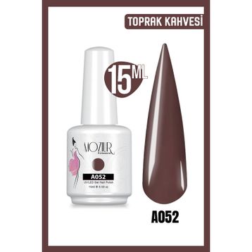 Mozıur A052 Kahverengi Uv Led Kalıcı 15 ml Oje