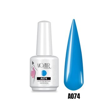 Mozıur A074 Mavi Uv Led Kalıcı 15 ml Oje