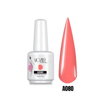 Mozıur A080 Pembe Uv Led Kalıcı 15 ml Oje