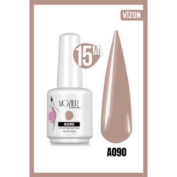 Mozıur A090 Kahverengi Uv Led Kalıcı 15 ml Oje