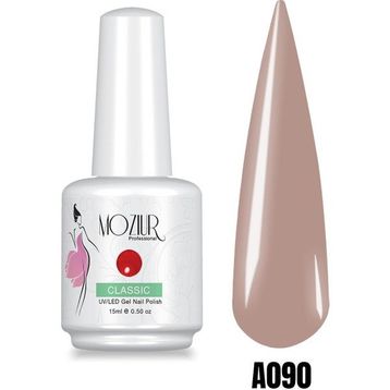 Mozıur A090 Kahverengi Uv Led Kalıcı 15 ml Oje