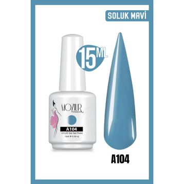 Mozıur A104 Mavi Uv Led Kalıcı 15 ml Oje