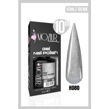 Mozıur H080 Işıltılı Uv Led Kalıcı 10 ml Oje
