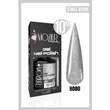 Mozıur H080 Işıltılı Uv Led Kalıcı 10 ml Oje