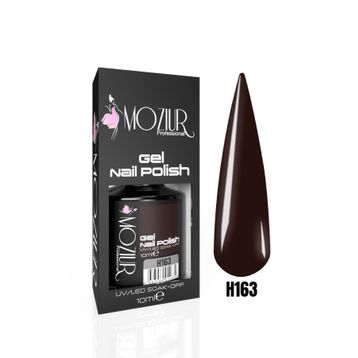 Mozıur H163 Kahverengi Uv Led Kalıcı 10 ml Oje