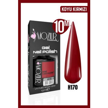 Mozıur H170 Kırmızı Uv Led Kalıcı 10 ml Oje