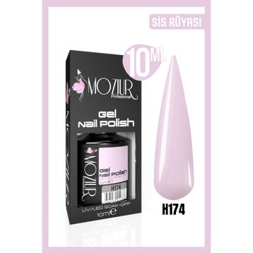 Mozıur H174 Pembe UV Led Kalıcı 10 ml Oje