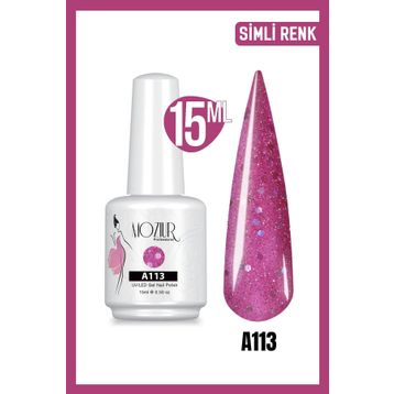 Mozıur Simli Seri A113 Uv Led Kalıcı 15 ml Oje