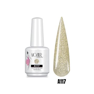 Mozıur Simli Seri A117 Uv Led Kalıcı 15 ml Oje