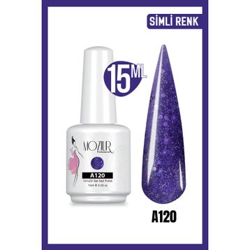 Mozıur Simli Seri A120 Uv Led Kalıcı 15 ml Oje