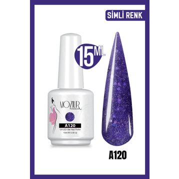 Mozıur Simli Seri A120 Uv Led Kalıcı 15 ml Oje
