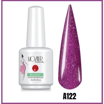 Mozıur Simli Seri A122 Uv Led Kalıcı 15 ml Oje