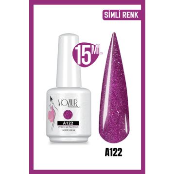 Mozıur Simli Seri A122 Uv Led Kalıcı 15 ml Oje