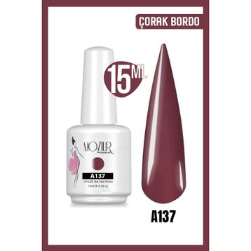 Mozıur Uv Led A137 Kırmızı Kalıcı 15 ml Oje