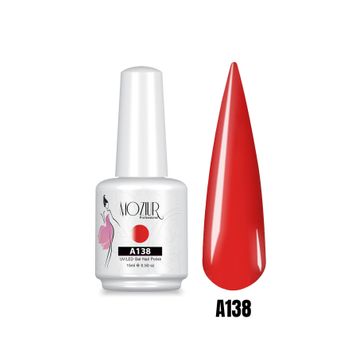 Mozıur Uv Led A138 Kırmızı Kalıcı 15 ml Oje
