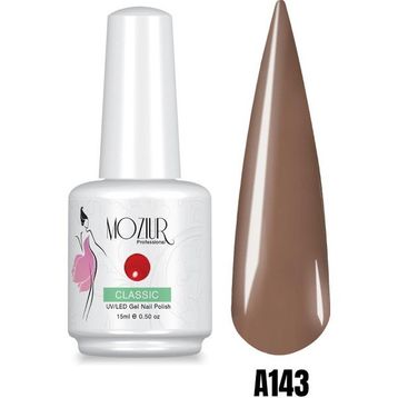 Mozıur Uv Led A143 Kahverengi Kalıcı 15 ml Oje