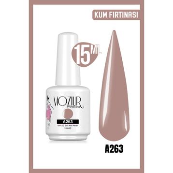 Mozıur Uv Led A263 Kahverengi Kalıcı 15 ml Oje