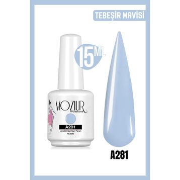 Mozıur Uv Led A281 Açık Mavi Kalıcı 15 ml Oje