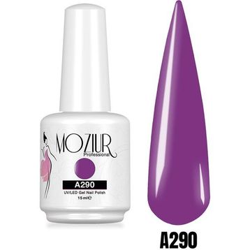 Mozıur Uv Led A290 Parlak Mor Kalıcı 15 ml Oje