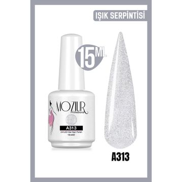 Mozıur Uv Led A313 Parlak Gümüş Kalıcı 15 ml Oje