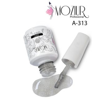 Mozıur Uv Led A313 Parlak Gümüş Kalıcı 15 ml Oje