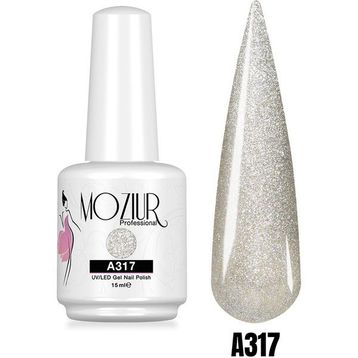 Mozıur Uv Led A317 Simli Kalıcı 15 ml Oje