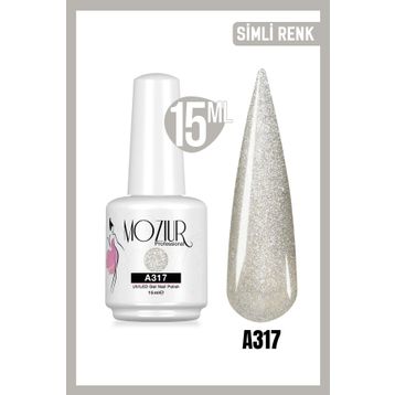 Mozıur Uv Led A317 Simli Kalıcı 15 ml Oje
