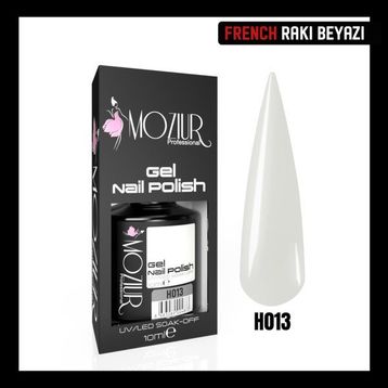 Mozıur Uv Led H013 French Beyazı Kalıcı 10 ml Oje