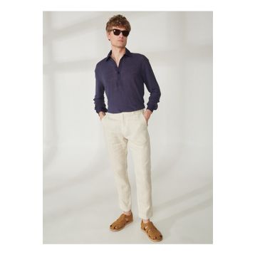 Mr. Mood Mr Atenas Polo Yaka Lacivert Erkek T-shirt