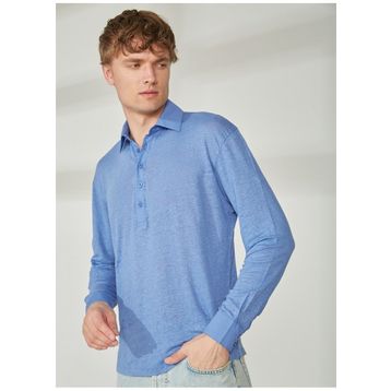 Mr. Mood Mr Atenas Polo Yaka Mavi Erkek T-shirt