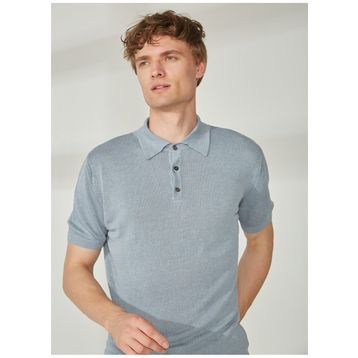 Mr. Mood Mr Compaorta Polo Yaka Gri Erkek T-shirt