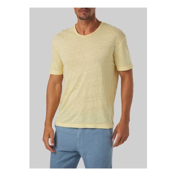 Mr. Mood Mr Figui Bisiklet Yaka Açık Sarı Erkek T-shirt