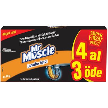 Mr.Muscle 4x50 gr Lavabo Açıcı