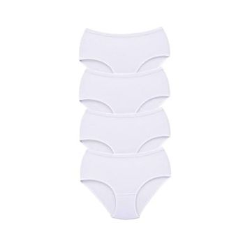 MrtNlu Beyaz 2XL 4 Adet Tutku Kadın Yüksek Bel Bato Kalın Lastik Külot