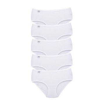 MrtNlu Beyaz 2XL 5 Adet Tutku Kadın Yüksek Bel Bato İnce Lastik Külot