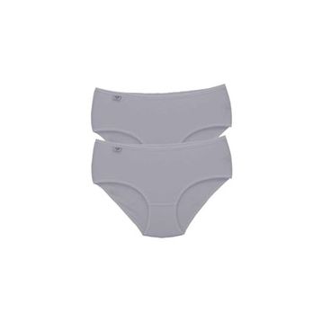 MrtNlu Gri 2XL 2 Adet Tutku Kadın Yüksek Bel Bato İnce Lastik Külot