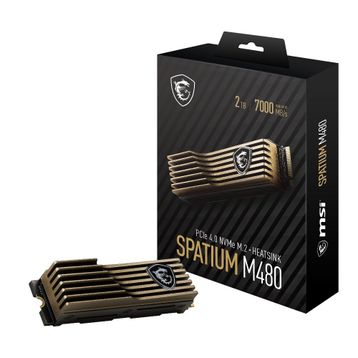 MSI M480 Spatium PCIe 4.0 NVMe M.2 2TB HS 2TB M.2 SSD 7.000MB Sn Okuma Hızı 6.800MB Sn Yazma Hızı SSD
