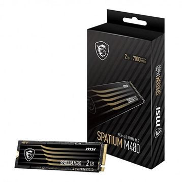 MSI M480 Spatium PCIe 4.0 NVMe M.2 2TB HS 2TB M.2 SSD 7.000MB Sn Okuma Hızı 6.800MB Sn Yazma Hızı SSD